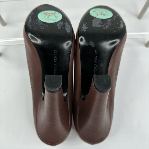 Bottega Veneta Women’s Brown Designer Oxford Leather Platform Heels EU 40 - Picture 9 of 15